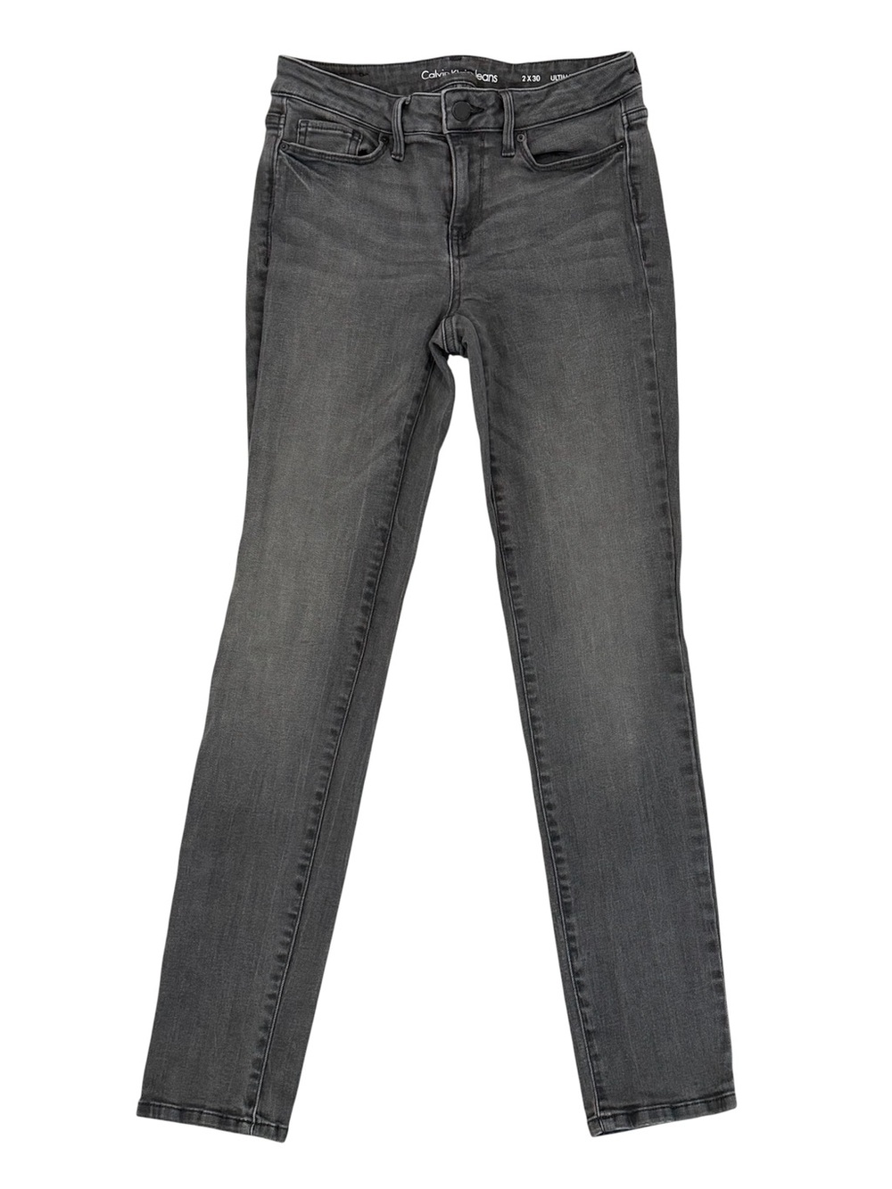 Calvin Klein Jeans Womens Size 2 Ultimate Skinny Jeans Gray Wash